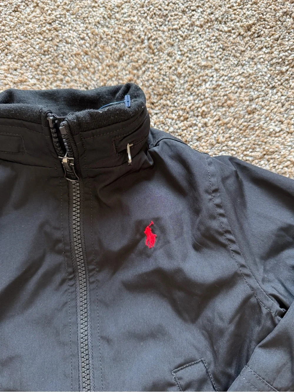 POLO RALPH LAUREN Navy Full-Zip Lightweight Rain Jacket with Zip Out Hood